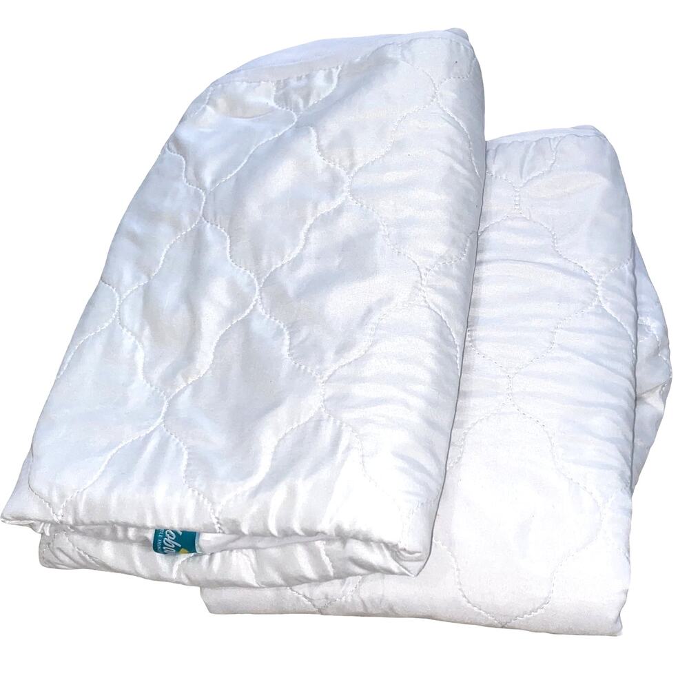 Biloban Waterproof Crib Sheet Protectors - 2 Pack - Quilted & Noiseless